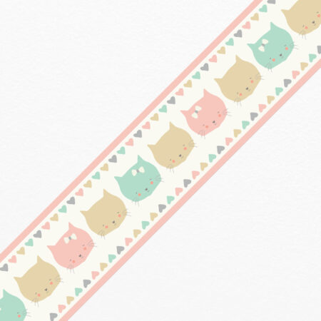 Μπορντούρα τοίχου LITTLE PASTEL CATS - Παιδικες μπορντουρες Sticky 1