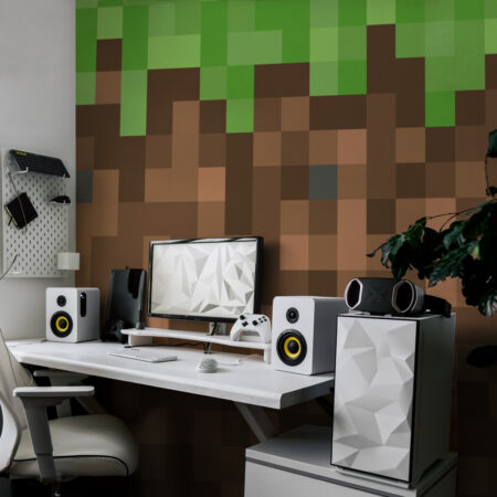 Αυτοκόλλητη Ταπετσαρία τοίχου MINECRAFTLAND 2 - Εφηβικές Ταπετσαρίες