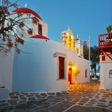 Πινακας σε καμβά MYKONOS CHURCH - Νησια Sticky 4