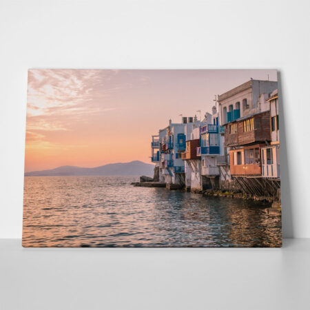 Πινακας σε καμβά MYKONOS SUNSET - Πινακες σε καμβα