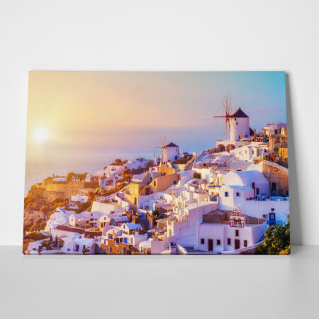 Πινακας σε καμβά OIA SANTORINI 3 - Νησια