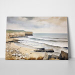 Πινακας σε καμβά PAINTING OF THE SEASCAPE WITH ROCK SHORE