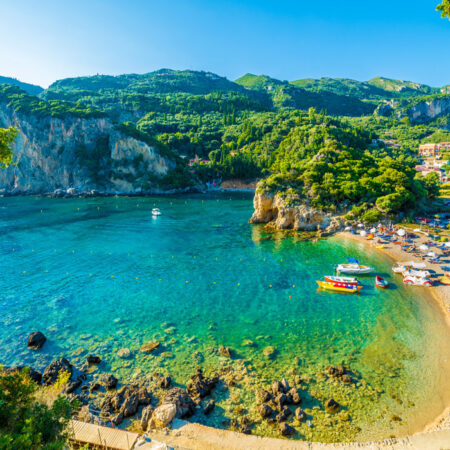 Πινακας σε καμβά PALEOKASTRITSA CORFU 3 - Παραλιες Sticky 4
