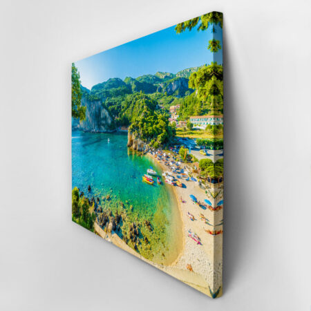 Πινακας σε καμβά PALEOKASTRITSA CORFU 3 - Παραλιες Sticky 2