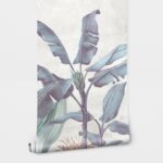 Αυτοκόλλητη Ταπετσαρία τοίχου PASTEL BANANA LEAVES