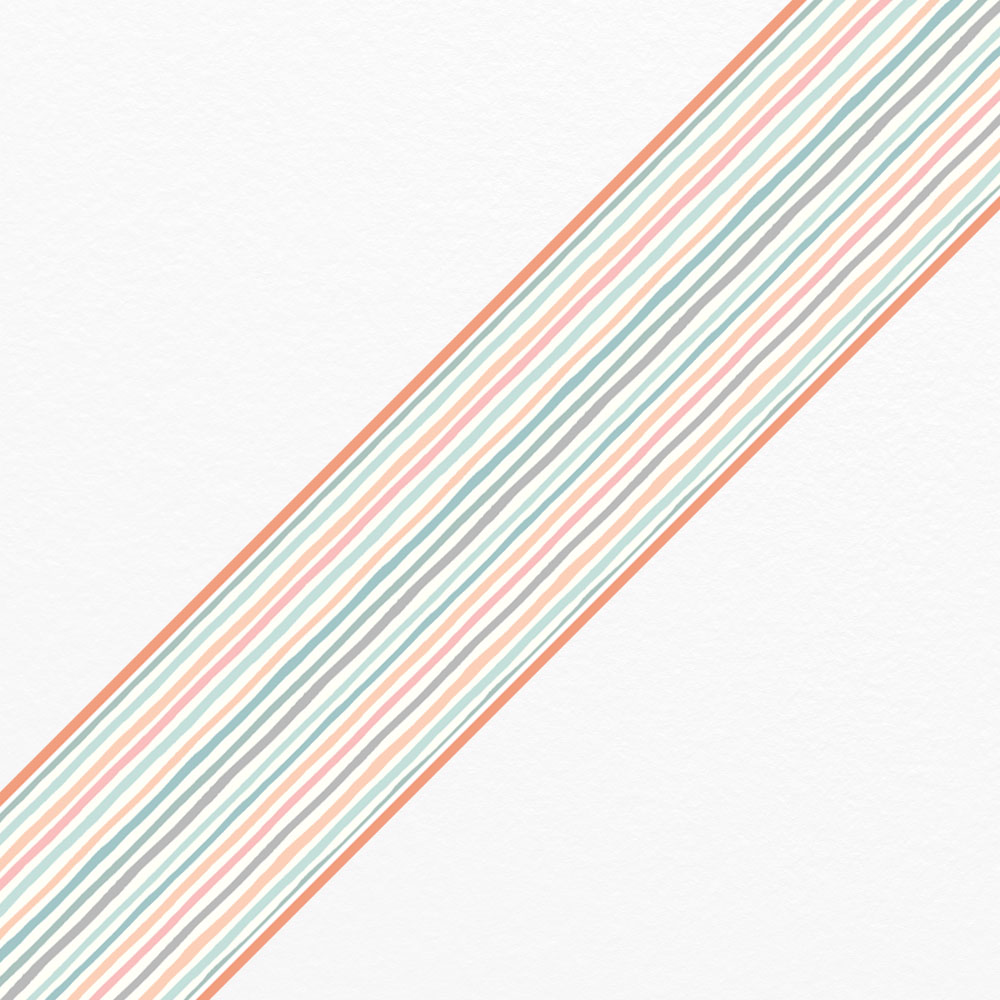 Μπορντούρα τοίχου PASTEL BOHO STRIPES