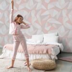 Αυτοκόλλητη Ταπετσαρία τοίχου PASTEL TRIANGLES PATTERN