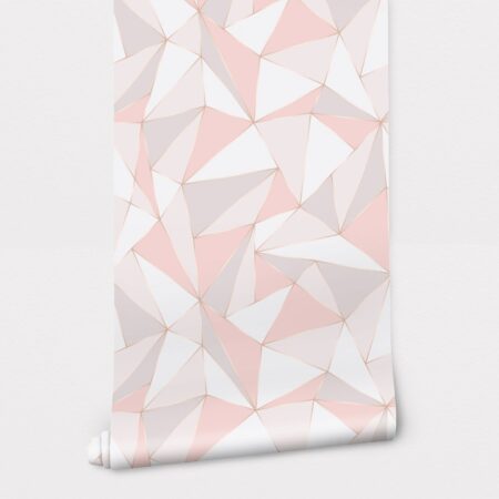 Αυτοκόλλητη Ταπετσαρία τοίχου PASTEL TRIANGLES PATTERN - Εφηβικές Ταπετσαρίες Sticky 2