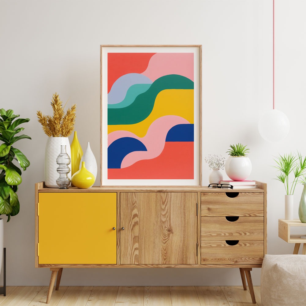 Πόστερ PASTEL ABSTRACT PATTERN