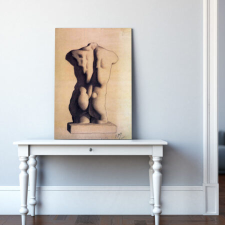 Πινακας σε καμβά PICASSO - PLASTER MALE TORSO - Pablo Picasso