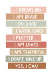Πινακας σε καμβά POSITIVE THINKING