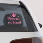 Αυτοκολλητο Αυτοκινητου PRINCESS ON BOARD