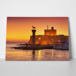 Πινακας σε καμβά RHODES HARBOR