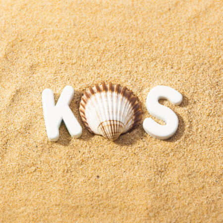 Πινακας σε καμβά SUNSHINE KOS LETTERS - Κοχυλια Sticky 4