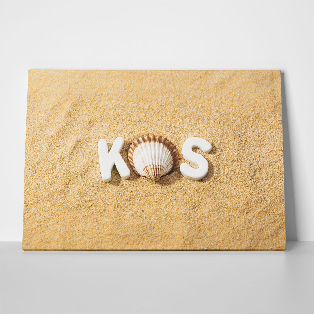 Πινακας σε καμβά SUNSHINE KOS LETTERS