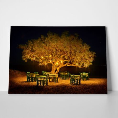 Πινακας σε καμβά TAVERN IN NAXOS - Food and Drink