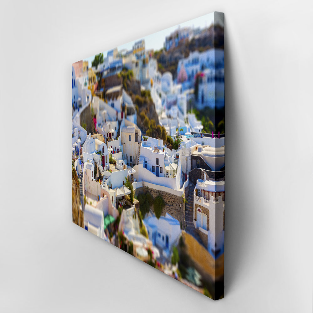 Πινακας σε καμβά TILT SHIFT SANTORINI ISLAND