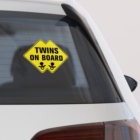 Αυτοκολλητο Αυτοκινητου TWINS ON BOARD - Αυτοκόλλητα Baby on board