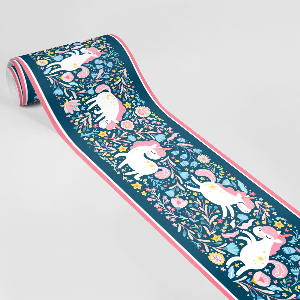 Μπορντούρα τοίχου UNICORNS IN FAIRY FOREST