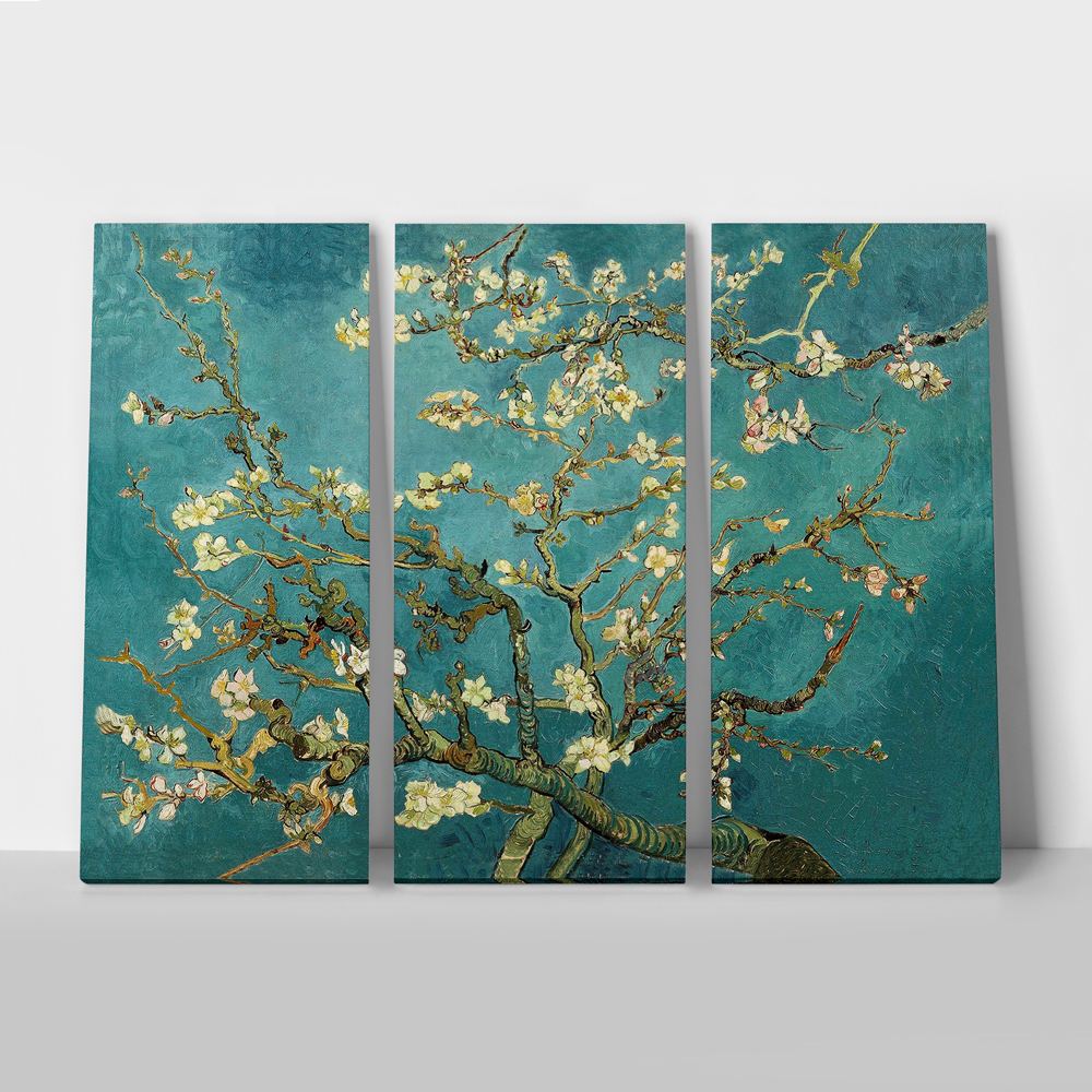 Τρίπτυχος Πινακας VAN GOGH ALMOND BLOSSOM