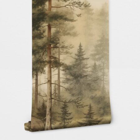 Αυτοκόλλητη Ταπετσαρία τοίχου VINTAGE FOGGY FOREST - Τοπία Sticky 1