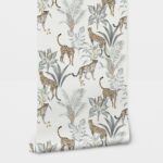 Αυτοκόλλητη Ταπετσαρία τοίχου VINTAGE LEOPARD PATTERN