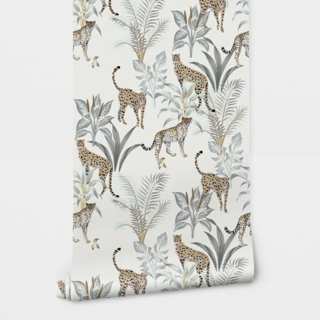 Αυτοκόλλητη Ταπετσαρία τοίχου VINTAGE LEOPARD PATTERN - Tropical Sticky 1