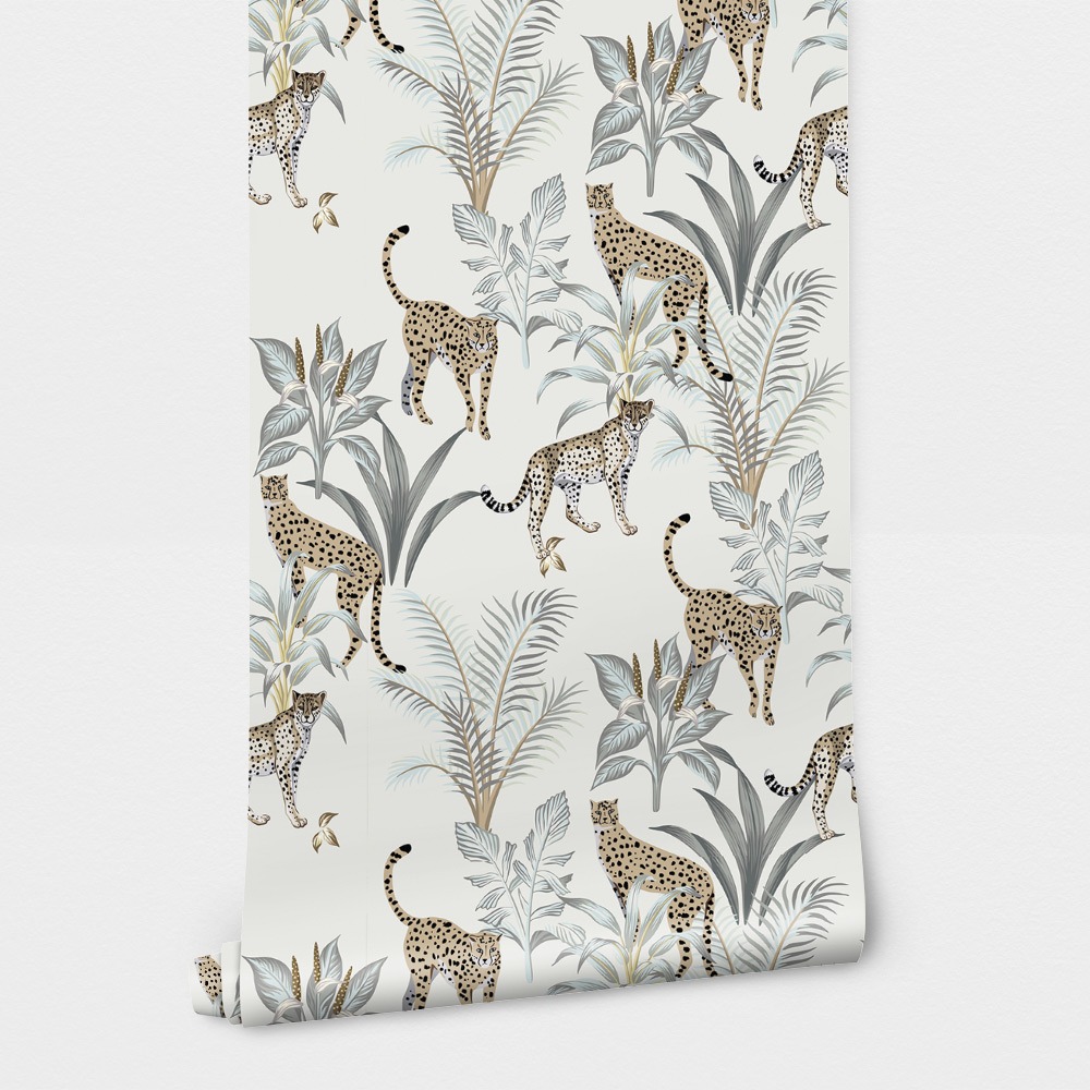 Αυτοκόλλητη Ταπετσαρία τοίχου VINTAGE LEOPARD PATTERN