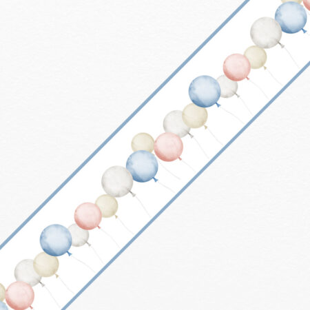 Μπορντούρα τοίχου WATERCOLOR PASTEL BALLOONS - Παιδικες μπορντουρες Sticky 1