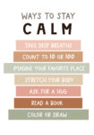 Πινακας σε καμβά WAYS TO STAY CALM