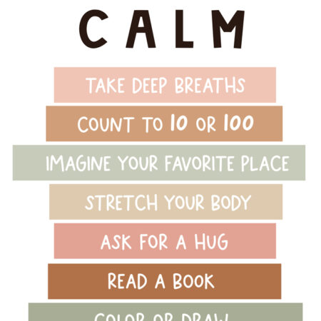 Πινακας σε καμβά WAYS TO STAY CALM - Παιδικοι και set Sticky 5