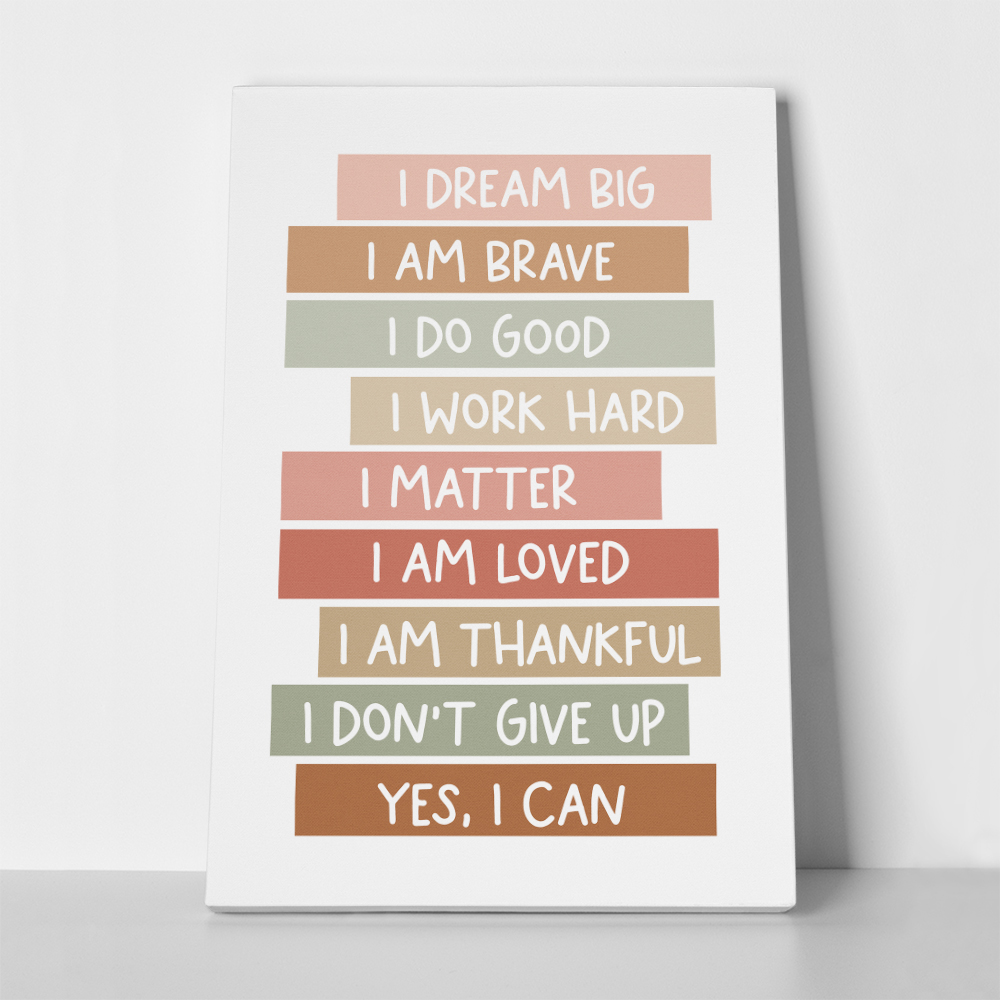 Πινακας σε καμβά WAYS TO STAY CALM
