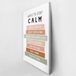 Πινακας σε καμβά WAYS TO STAY CALM
