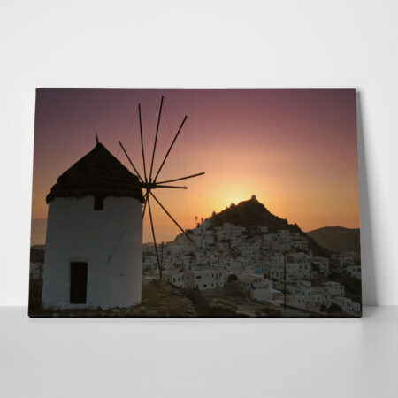 Πινακας σε καμβά WINDMILLS IN IOS 2 - Πινακες σε καμβα