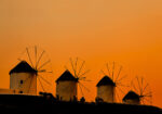 Πινακας σε καμβά WINDMILLS OF MYKONOS 6