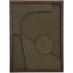 Διακοσμητικό Τοίχου ArteLibre Πράσινο Χαρτί 30x3x40cm