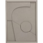 Διακοσμητικό Τοίχου ArteLibre Μπεζ Χαρτί 30x3x40cm
