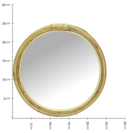 Καθρέπτης ArteLibre Φυσικό Μπαμπού 25x1.5x25cm - Καθρέπτες Sticky 4