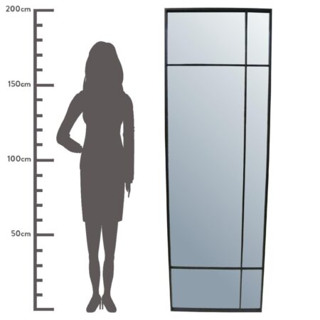 Καθρέπτης ArteLibre Μαύρο Μέταλλο 64.5x3x200cm - Καθρέπτες Sticky 3