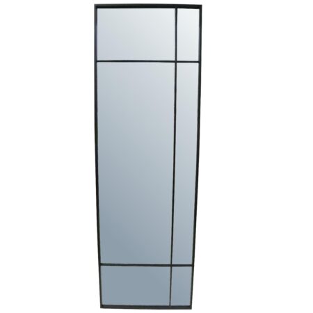 Καθρέπτης ArteLibre Μαύρο Μέταλλο 64.5x3x200cm - Καθρέπτες