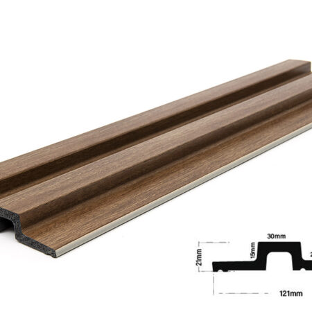 Διακοσμητικό panel τοίχου  με 3D πηχακια 44 RESIDENCE πλατος 12.2cm x υψος 2.90m BROWN OAK - Πανελ τοίχου με 3D πηχάκια Sticky 3