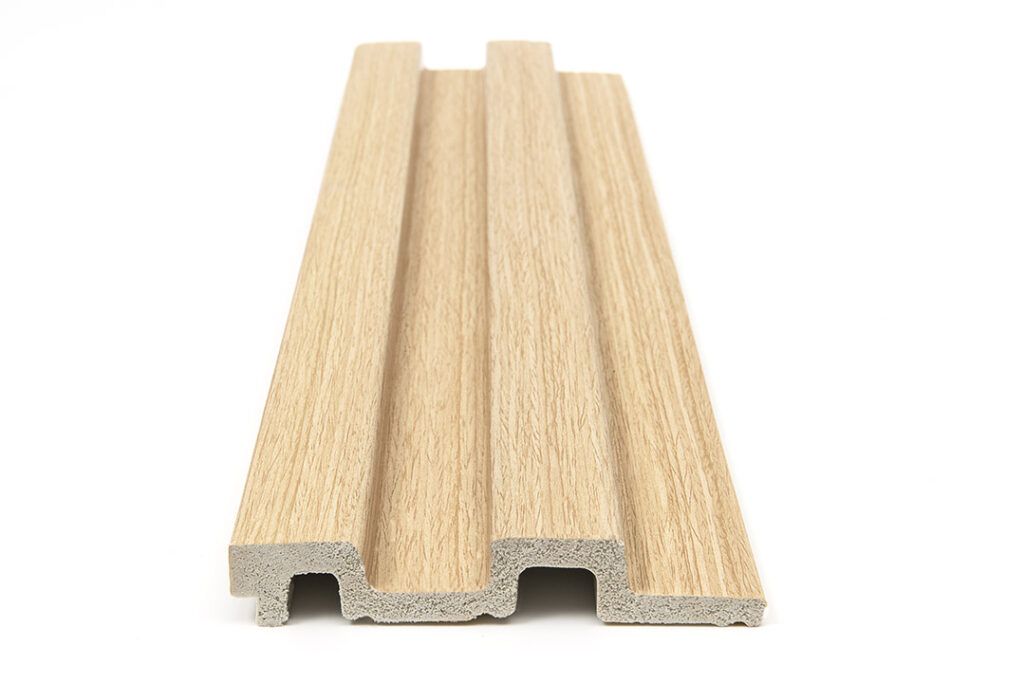 Διακοσμητικό panel τοίχου με 3D πηχακια 04 RESIDENCE πλατος 12.2cm x υψος 2.90m WHITE OAK