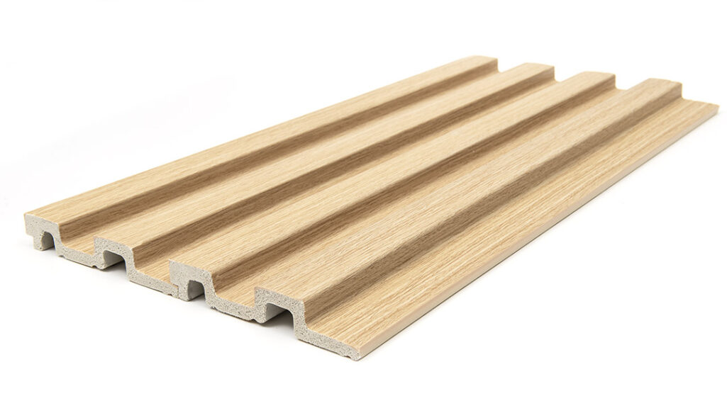 Διακοσμητικό panel τοίχου με 3D πηχακια 04 RESIDENCE πλατος 12.2cm x υψος 2.90m WHITE OAK