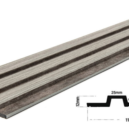 Διακοσμητικό panel τοίχου με 3D πηχακια 02/116 PIANO πλατος 12.2cm x υψος 2.90m GREY OAK/RUST - Πανελ τοίχου με 3D πηχάκια Sticky 3