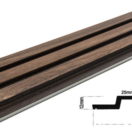 Διακοσμητικό panel τοίχου με 3D πηχακια 54 PIANO πλατος 12.2cm x υψος 2.90m WALNUT/DARK BROWN - Πανελ τοίχου με 3D πηχάκια Sticky 3