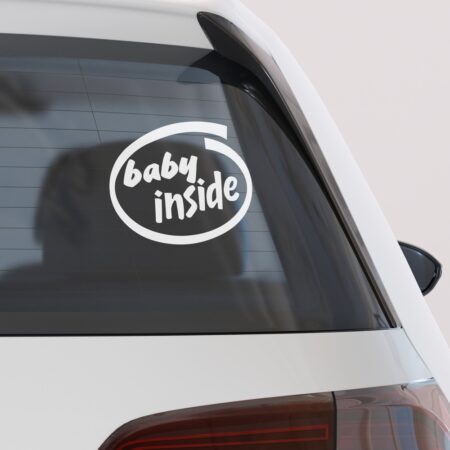 Αυτοκολλητο Αυτοκινητου BABY INSIDE - Αυτοκόλλητα Baby on board