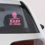 Αυτοκολλητο Αυτοκινητου BABY ON SKATEBOARD