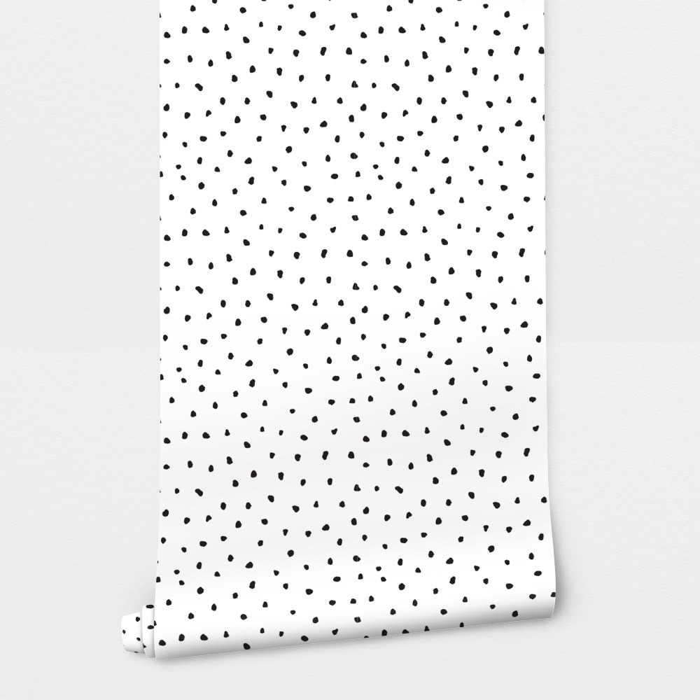 Αυτοκόλλητη Ταπετσαρία τοίχου BLACK DOTS