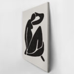 Πινακας σε καμβά BLACK FEMALE SILHOUETTE