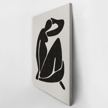 Πινακας σε καμβά BLACK FEMALE SILHOUETTE - Πορτραιτα και Φιγουρες Sticky 3